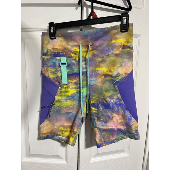 Lululemon Multicolored Women’s Hiking Shorts W/ Pockets & Drawstring Waist - Picture 1 of 10